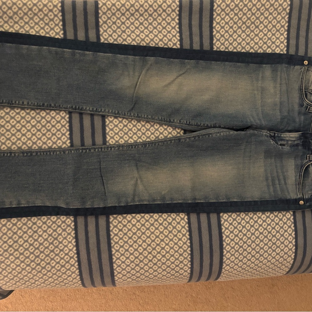 Hudson tiles mid rise crop cigarette Jeans Sz 25